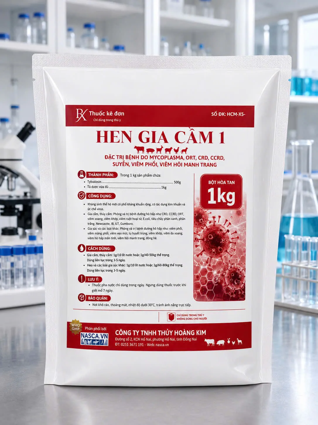 HEN GIA CẦM 1- Tyvalosine 500g